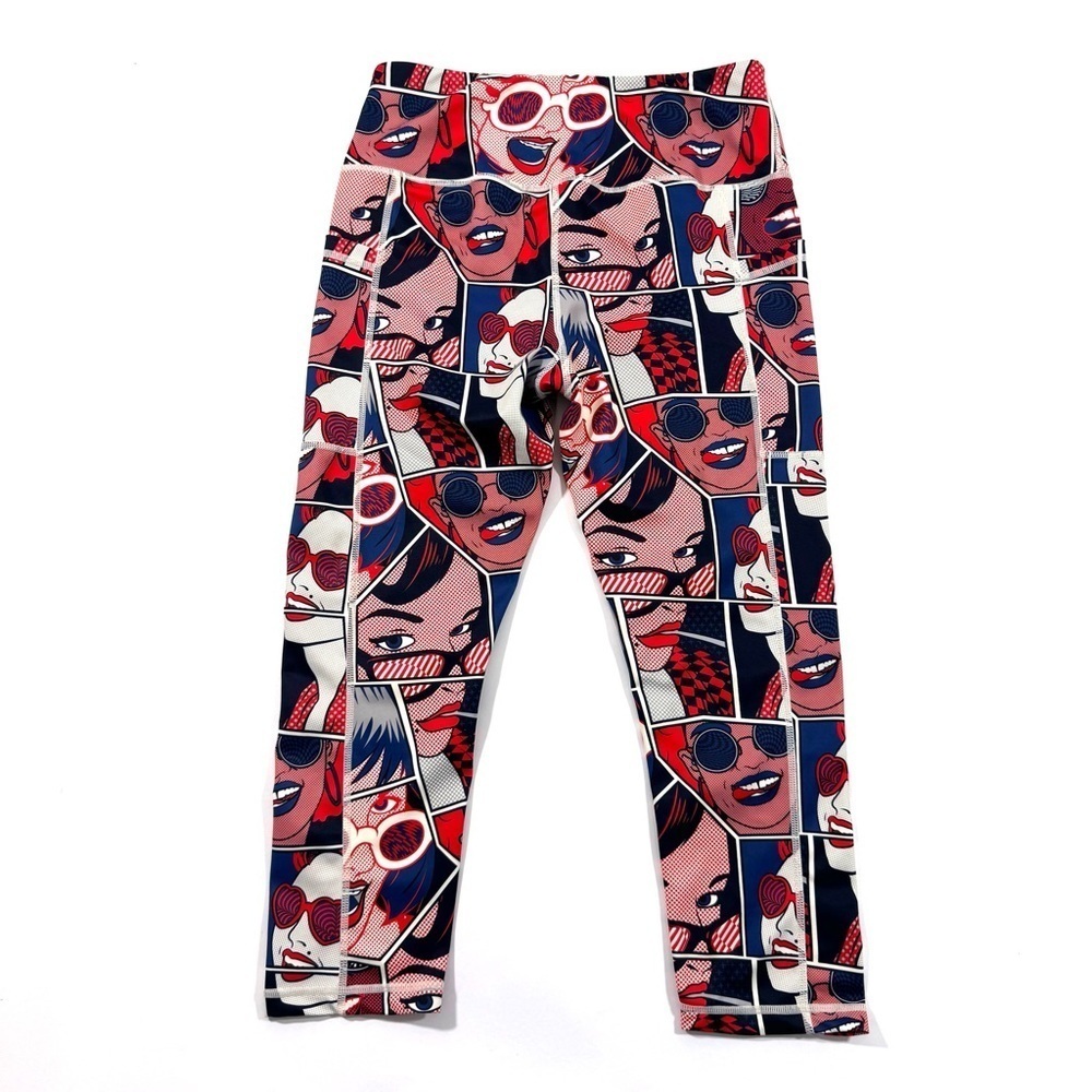 CVG Pop Art Capri Pocket Leggings Constantly Varied Gear - Picture 2 of 6